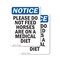 Signmission Please Do Not Feed Horses Are, 5 in W x Rectangle, Vinyl Decal OS-2PACK-NS-D-57-V-17377 - alternate 1